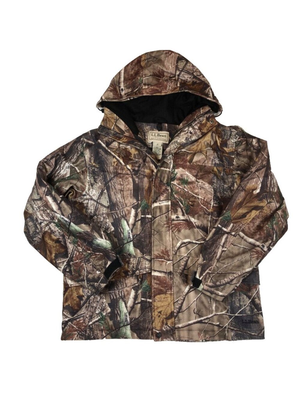 LL Bean Mens Realtree Camo Hooded Hunting Jacket Mens Size Medium